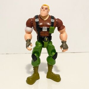 Power Players Sarge Action Figure Toy Army Fighter Green Camo 5”